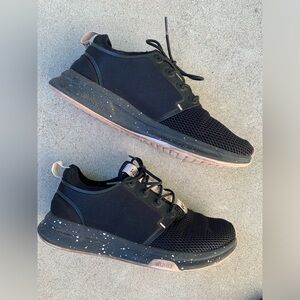 Kuru Womens Atom Cloud Jet Sneakers Running Shoes Black / Pink 8